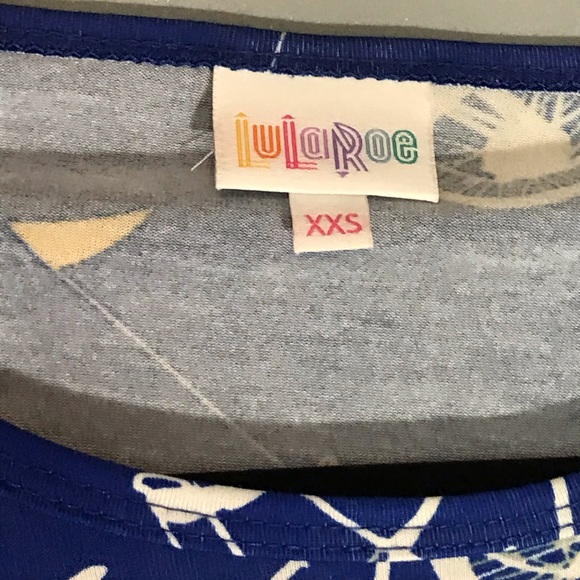 NWT Lularoe Bicycle print shirt  size XXS - Picture 2 of 4